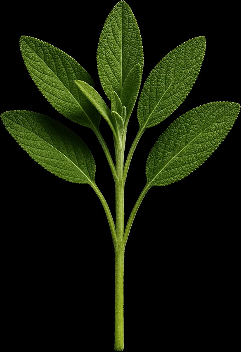 Sage botanical illustration