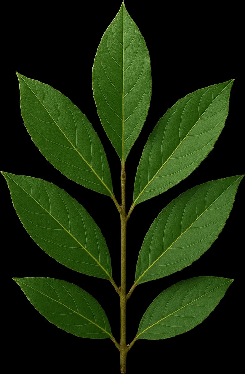 Bay Leaves botanical illustration