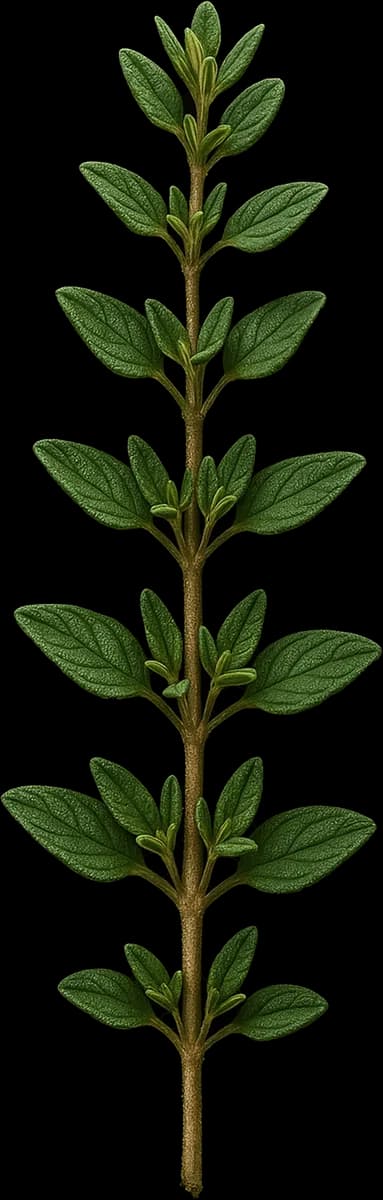Thyme botanical illustration